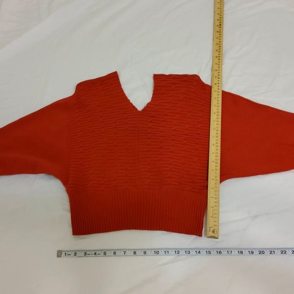 Vintage Boutique Cropped Oversized knit loose fit Cozy Bohemian Chunky Sweater - Picture 6 of 16